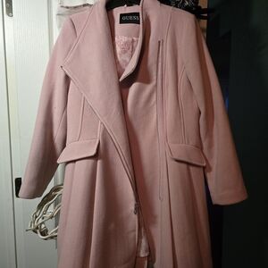 GUESS Soft Pink Trench Coat